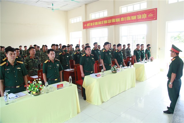 Trung đoàn 244: Huấn luyện cán bộ dự bị động viên