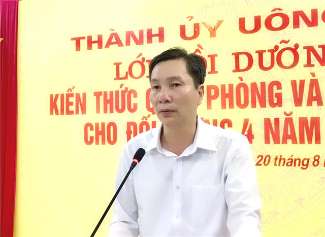 Khai giảng lớp bồi dưỡng kiến thức QP-AN cho đối tượng 4 năm 2020