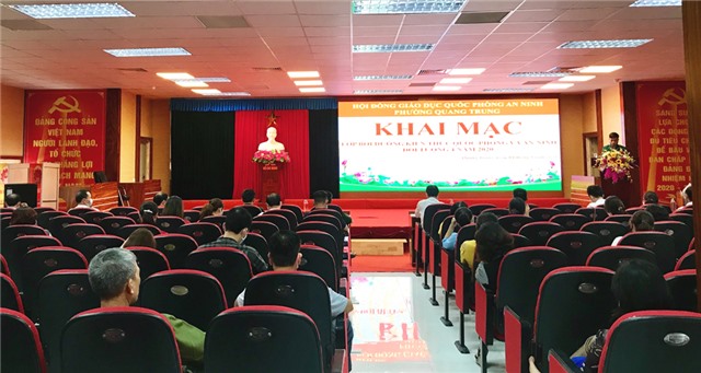 Phường Quang Trung: Khai mạc lớp bồi dưỡng kiến thức quốc phòng - uu888 có cho đối tượng 4 