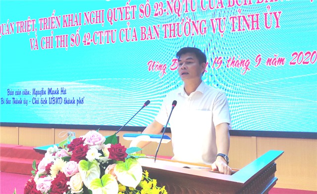 Quán triệt, triển khai Nghị quyết số 23-NQ/TU của Ban Chấp hành Đảng bộ tỉnh và Chỉ thị số 42-CT/TU của Ban Thường vụ u8888