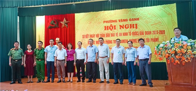 Phường Vàng Danh sơ kết ngày hội toàn dân bảo vệ ANTQ, ra mắt mô hình camera phòng chống tội phạm