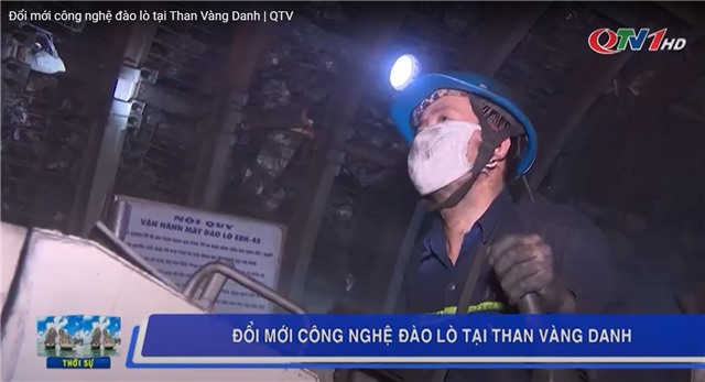 Đổi mới công nghệ đào lò tại Than Vàng Danh