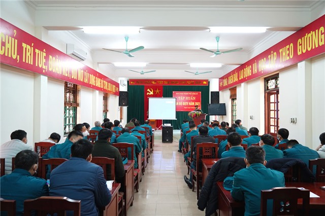 Ban Chỉ huy Quân sự thành phố: uu888 game cán bộ Dân quân tự vệ năm 2021
