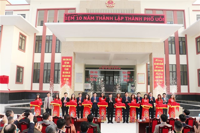 Khánh thành và gắn biển công trình Trụ sở mới phường Nam Khê chào mừng kỷ niệm 10 năm thành lập TP uu888 one