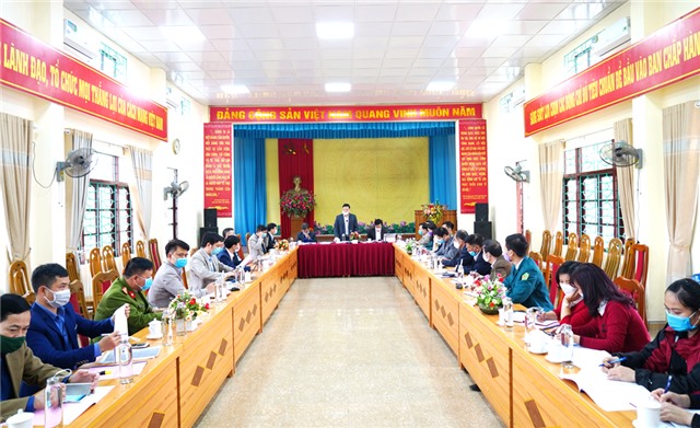Thường trực Thành ủy làm việc với BCH Đảng bộ phường Thanh Sơn