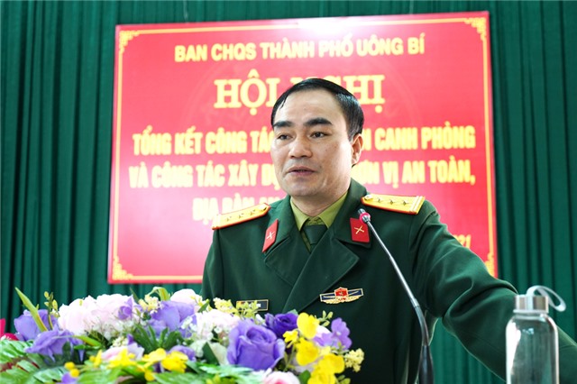 Ban Chỉ huy Quân sự thành phố: Tổng kết công tác đóng quân canh phòng và công tác uu888 game Cụm đơn vị an toàn, địa bàn an toàn năm 2020