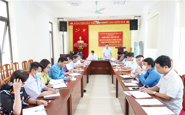 Chi bộ Cơ quan Khối MTTQ và các đoàn thể chính trị - u8888 thành phố: sinh hoạt chuyên đề Học tập và làm theo tư tưởng, đạo đức, phong cách Hồ Chí Minh năm 2021