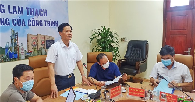 Thành phố uu888 one làm việc với Công ty Xi măng và Xây dựng uu888 one (Xi măng Lam Thạch)