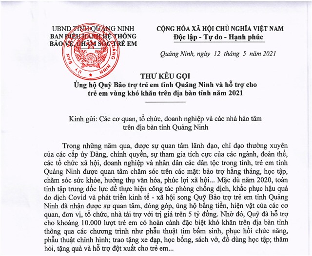  Ủng hộ Quỹ Bảo trợ uu888 bet app tỉnh uu888 one và hỗ trợ cho uu888 bet app vùng khó khăn trên địa bàn tỉnh năm 2021