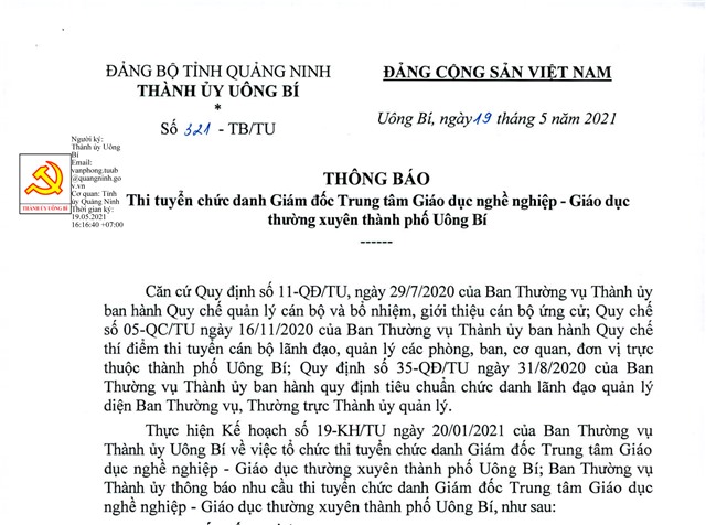 tải uu888 thi tuyển chức danh Giám đốc Trung tâm Giáo dục nghề nghiệp - Giáo dục thường xuyên thành phố uu888 one