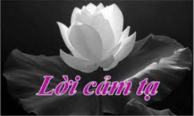 LỜI CẢM TẠ