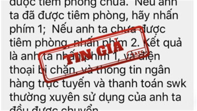 Tin giả về lừa đảo chiếm đoạt thông tin cá nhân trên mạng