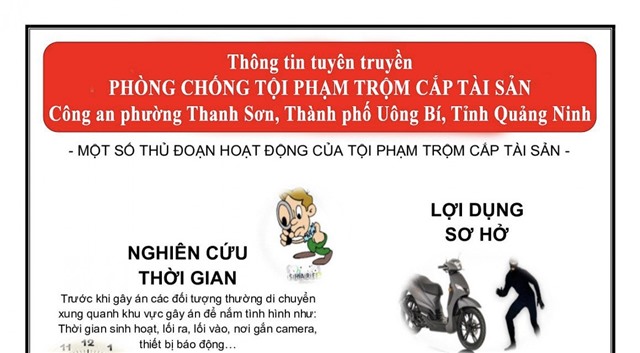 Công an phường Thanh Sơn: Chủ động phòng, chống tội phạm trộm cắp tài sản dịp trước, trong và sau Tết Nguyên đán 