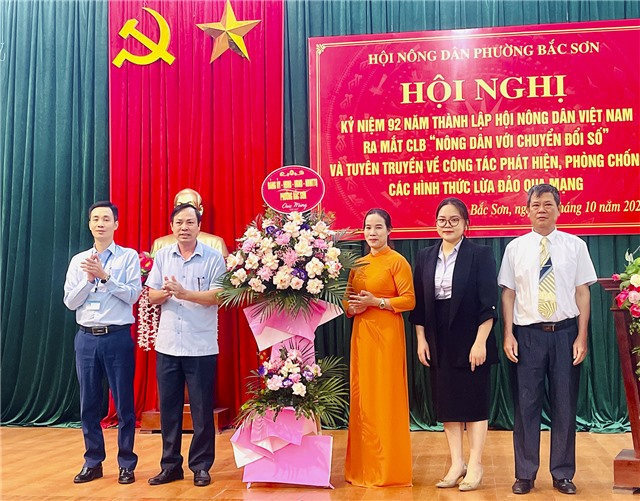 Hội Nông dân phường Bắc Sơn: Kỷ niệm 92 năm Ngày thành lập Hội Nông dân uu888 có, ra mắt CLB “Nông dân với chuyển đổi số” 