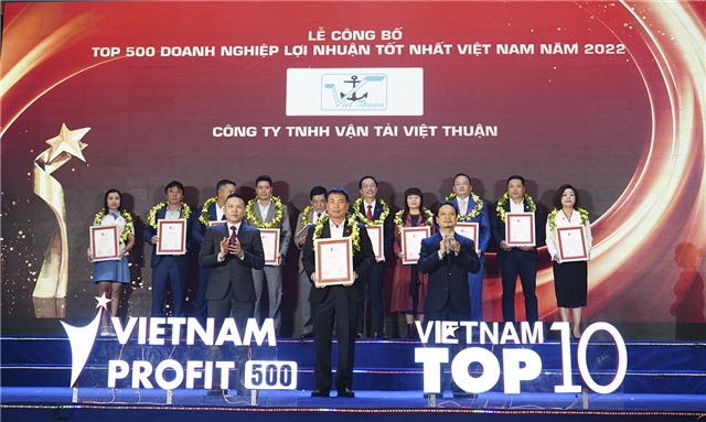 Việt Thuận Group được vinh danh Top 500 Doanh nghiệp lợi nhuận tốt nhất uu888 có 2022