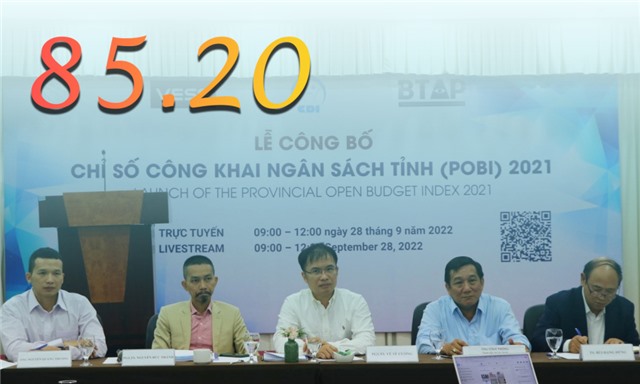85.20 - là chỉ số công khai ngân sách tỉnh năm 2021 của tỉnh uu888 one (POBI)