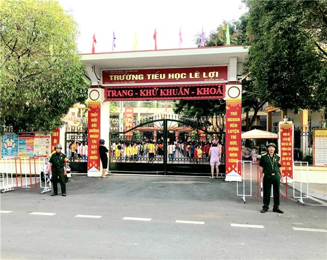 Mô hình “Cổng trường an toàn giao thông” phát huy uu888 tại phường Quang Trung