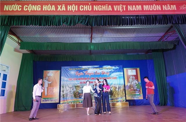 Tuyên truyền lưu động tại khu Nam Sơn, phường Nam Khê