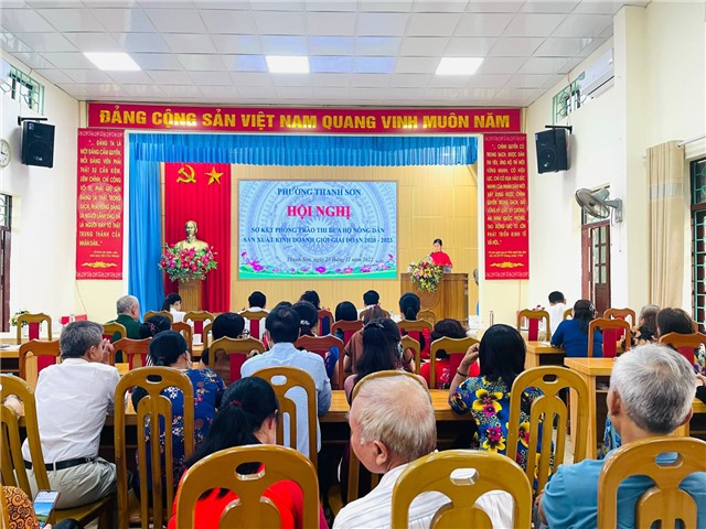 Phường Thanh Sơn: Sơ kết phong trào thi đua Hộ Nông dân sản xuất, kinh doanh giỏi giai đoạn 2020-2023