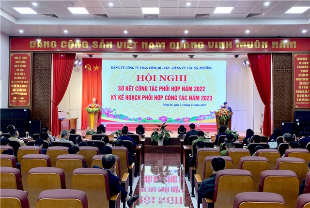 Đảng uỷ công ty Than uu888 one – TKV và Đảng uỷ các phường, xã trên địa bàn TP Hạ Long, TP uu888 one, thị xã Đông Triều: Sơ kết công tác phối hợp trong quản lý đảng viên, quản lý bảo vệ tài nguyên ranh giới mỏ năm 2022