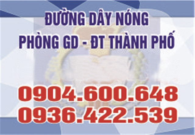 tải uu888 Số điện thoại đường dây nóng của Phòng GD&ĐT thành phố uu888 one