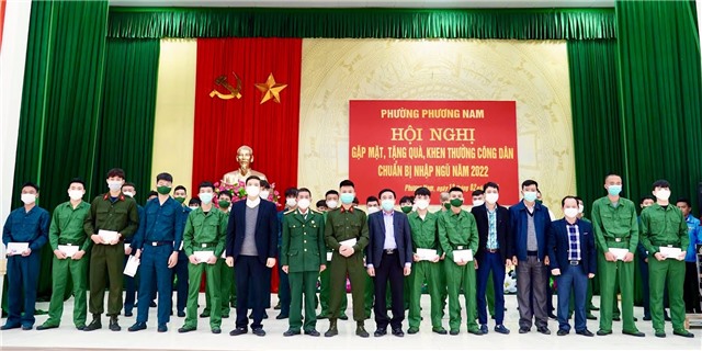 Phường Phương Nam gặp mặt thanh niên chuẩn bị lên đường nhập ngũ