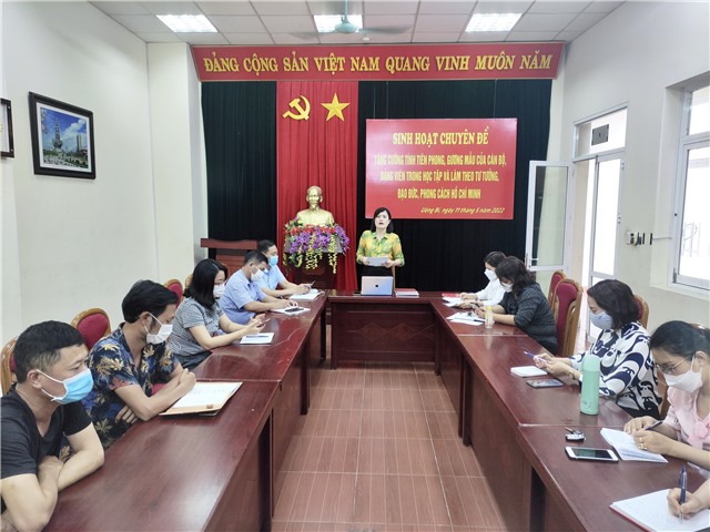 Chi bộ Trung tâm Truyền thông và uu888 bet TP uu888 one: sinh hoạt chuyên đề học tập và làm theo tư tưởng, đạo đức, phong cách Hồ Chí Minh năm 2022