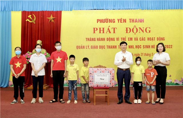 Phường Yên Thanh: Phát động Tháng hành động vì uu888 bet app và các hoạt động quản lý, giáo dục thanh thiếu nhi, học sinh hè 2022