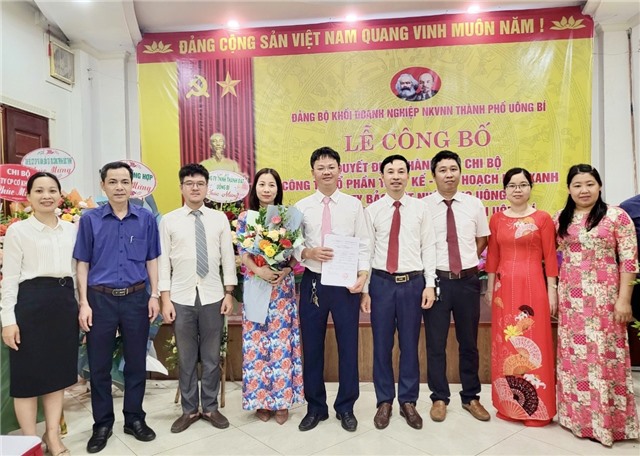 Công bố thành lập các Chi bộ Đảng: Công ty CP Thiết kế - quy hoạch Nhà Xanh, Công ty Bảo Việt Nhân thọ uu888 one và Công ty CP Xí nghiệp than uu888 one