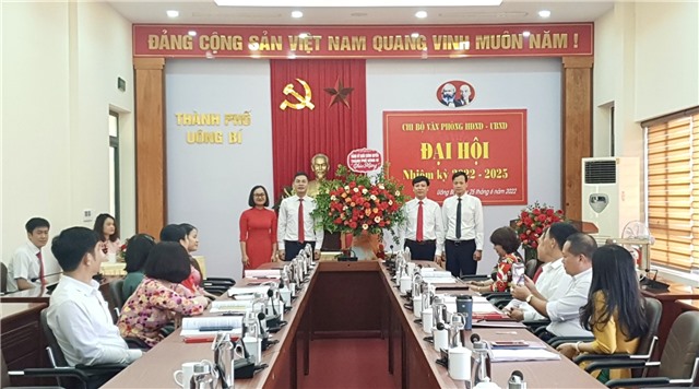 Chi bộ Văn phòng uu888 bet app và uu888.con thành phố Đại hội nhiệm kỳ 2022 - 2025