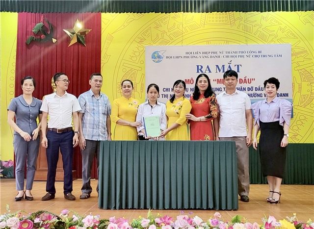 Hội LHPN phường Vàng Danh ra mắt mô hình “Mẹ đỡ đầu”