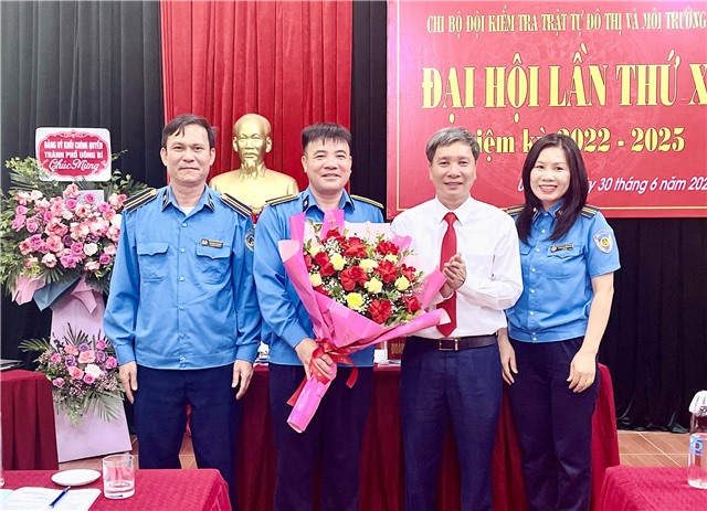 Đại hội Chi bộ Đội kiểm tra trật tự đô thị và môi trường TP uu888 one lần thứ X, nhiệm kỳ 2022-2025