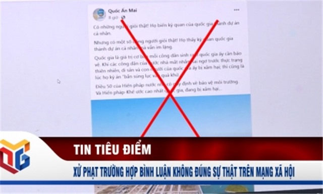 Xử phạt trường hợp bình luận không đúng sự thật trên mạng u8888