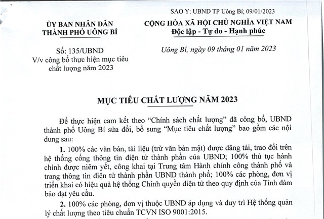 Công bố thực hiện mục tiêu u888vip1 năm 2023