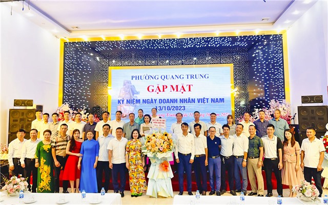 Phường Quang Trung gặp mặt kỷ niệm Ngày Doanh nhân uu888 có 13/10