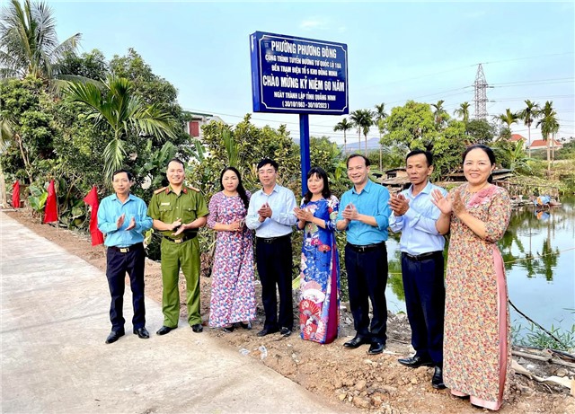 Phường Phương Đông khánh thành công trình chào mừng Kỷ niệm 60 năm Ngày thành lập tỉnh uu888 one 