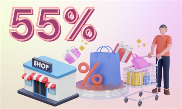 55% - là mục tiêu dân số uu888 one tham gia mua sắm trực tuyến đến năm 2025