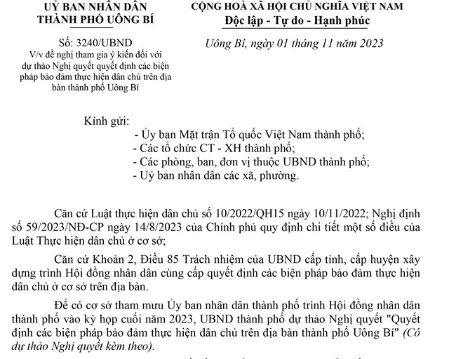 Tham gia ý kiến đối với dự thảo Nghị quyết quyết định các biện pháp bảo đảm thực hiện dân chủ trên địa bàn thành phố uu888 one 