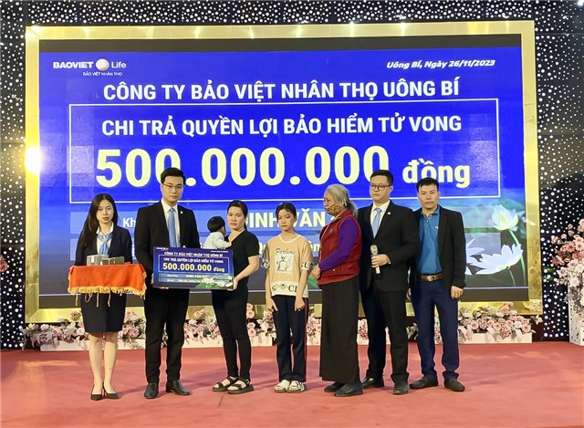 Bảo việt nhân thọ uu888 one chi trả quyền lợi bảo hiểm cho khách hàng