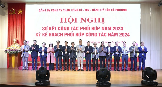 Đảng ủy Công ty Than uu888 one - TKV sơ kết công tác phối hợp với các xã, phường năm 2023