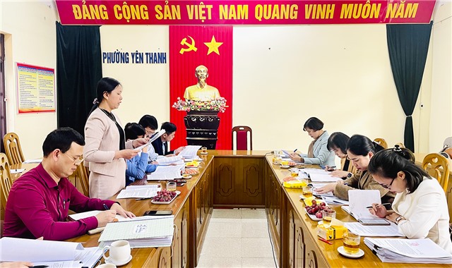 Thẩm định kết quả thực hiện phong trào thi đua uu888 game “Xã, phường, thị trấn văn minh” giai đoạn 2020-2022 tại phường Yên Thanh
