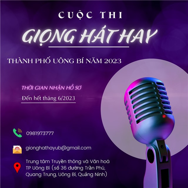Cuộc thi Giọng hát hay thành phố uu888 one năm 2023