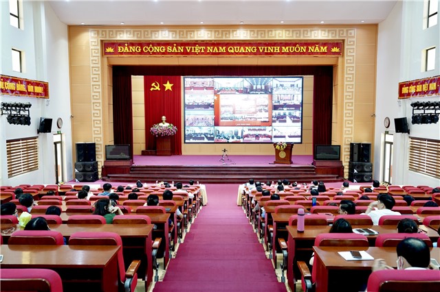 Thành uỷ uu888 one dự hội nghị trực tuyến với Tỉnh uỷ nhằm quán triệt nội dung cuốn sách của Tổng Bí thư về phòng, chống tham nhũng, tiêu cực
