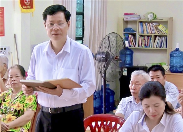 Phó Bí thư Thành ủy, Chủ tịch uu888.con thành phố Phạm Tuấn Đạt dự sinh hoạt chi bộ khu 3, phường Bắc Sơn