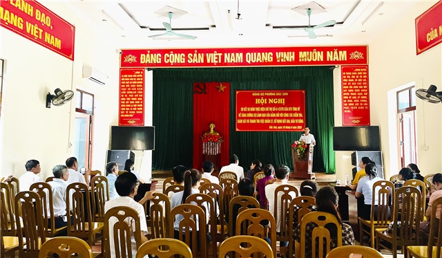 Phường Bắc Sơn sơ kết 3 năm thực hiện Chỉ thị số 41-CT/TU, ngày 31/7/2020 của Ban Thường vụ u8888 