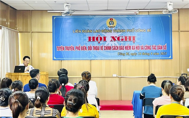 Tuyên truyền, phổ biến, đối thoại chính sách bảo hiểm u8888 và công tác dân số cho cán bộ công đoàn, CNLĐ Chi nhánh Công ty TNHH Sao Vàng
