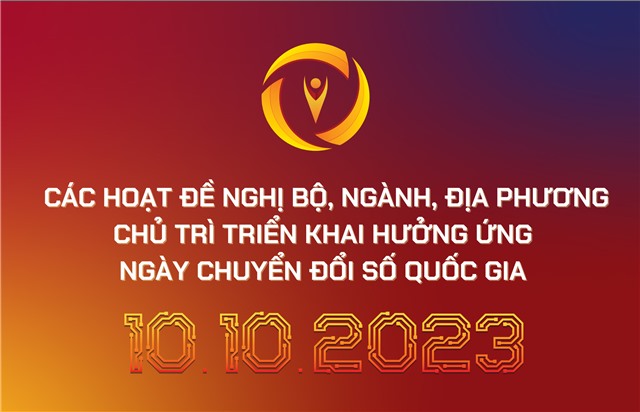 Các hoạt động đề nghị các bộ, ngành, u8888 hưởng ứng Ngày Chuyển đổi số quốc gia 10.10.2023