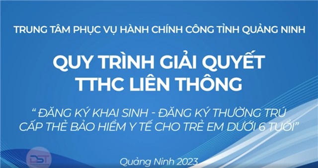 Hướng dẫn quy trình giải quyết thủ tục hành chính liên thông "Đăng ký khai sinh – Đăng ký thường trú - Cấp thẻ Bảo hiểm y tế cho uu888 bet app dưới 6 tuổi"