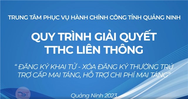 Hướng dẫn quy trình giải quyết thủ tục hành chính liên thông “Đăng ký khai tử - xoá đăng ký thường trú - trợ cấp mai táng, hỗ trợ mai táng”