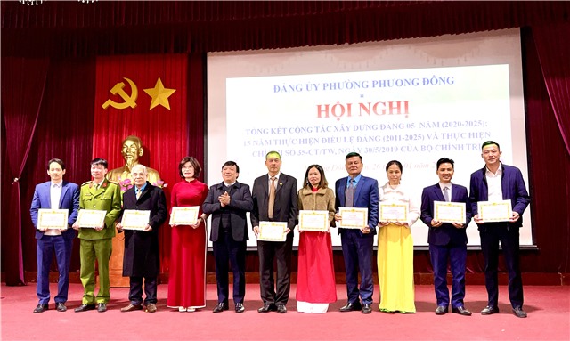 Đảng ủy phường Phương Đông tổng kết 5 năm công tác Xây dựng Đảng, 15 năm thực hiện Điều lệ Đảng và thực hiện Chỉ thị 35-CT/TW của Bộ u888c3